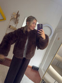 CULTURE - CUCANAN FAUX JACKE COFFEEBEAN
