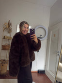 CULTURE - CUCANAN FAUX JACKE COFFEEBEAN