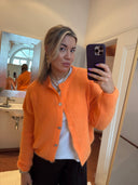 LOU & ODETTE - BEATRICE CARDIGAN ORANGE