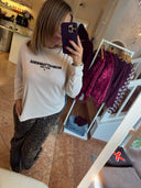 PENN & INK - LONGSLEEVE PRINT NATUREL/BLACK