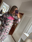 SWEATER "CLUB AMOUR" CAMOUFLAUGE ROSA