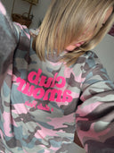 SWEATER "CLUB AMOUR" CAMOUFLAUGE ROSA