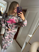 JOGGINGHOSE CAMOUFLAGE ROSA