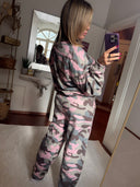 JOGGINGHOSE CAMOUFLAGE ROSA