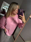 SWEATER "NAMASTE" ROSA