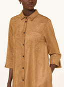 SMITH & SOUL - HEMDBLUSENKLEID IN LEDEROPTIK