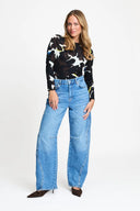 POM AMSTERDAM JEANS JACKY STUDS MID BLUE