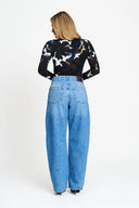 POM AMSTERDAM JEANS JACKY STUDS MID BLUE