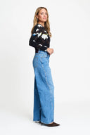 POM AMSTERDAM JEANS JACKY STUDS MID BLUE