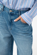 THE SHIRT PROJECT - BARREL-LEG JEANS BLAU