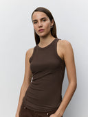 SOFIE SCHNOOR JULLIESW TOP BROWN FUDGE