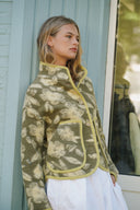LOU & ODETTE - AUDREY JACKE KHAKI/GELB