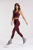 DEBLON - CLASSIC LEGGINGS HIGH WAISTBAND BORDEAUX