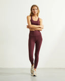 DEBLON - CLASSIC LEGGINGS HIGH WAISTBAND BORDEAUX