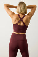 DEBLON - CLASSIC LEGGINGS HIGH WAISTBAND BORDEAUX