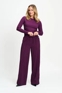 POM AMSTERDAM - HOSE LEAH DARK PLUM