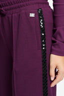 POM AMSTERDAM - HOSE LEAH DARK PLUM