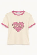 OH APRIL - REGULAR T-SHIRT LUCKY HEART OFF WHITE