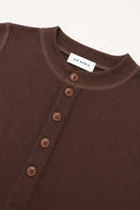 OH APRIL - MARIS SLIM FIT LONGSLEEVE DARK BROWN