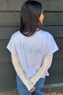OH APRIL -  ELLA BOXY T-SHIRT GREY MELANGE
