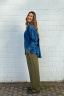 OH APRIL - VERDE SATIN PANTS OLIVE
