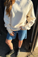 OH APRIL - OV SWEATER RAGLAN COWGIRL ERA OFF WHITE