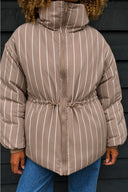 OH APRIL - WENDBARE PUFFER JACKE NANCY TAUPE