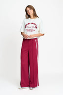 POM AMSTERDAM - HOSE NORA BURGUNDY RED
