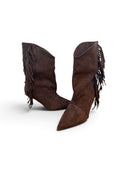 WESTERN BOOTS MIT FRANSEN DUNKELBRAUN
