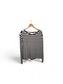 THE SHIRT PROJECT - LONGSLEEVE ECRU/DARK BROWN