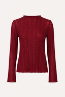 OH APRIL - SPITZEN LONGSLEEVE CHERRY RED