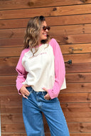 OH APRIL - REGULAR RAGLAN LONGSLEEVE OFF WHITE