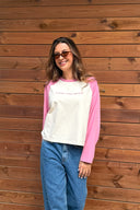 OH APRIL - REGULAR RAGLAN LONGSLEEVE OFF WHITE