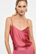 IMPERIAL FASHION - TOP MIT DÜNNEN TRÄGERN ROSA