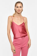 IMPERIAL FASHION - TOP MIT DÜNNEN TRÄGERN ROSA