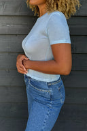 OH APRIL - SLIM FIT T-SHIRT SKY BLUE