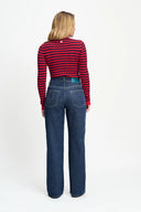 POM AMSTERDAM - JEANS JULIA SHIMMER DARK BLUE