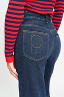 POM AMSTERDAM - JEANS JULIA SHIMMER DARK BLUE