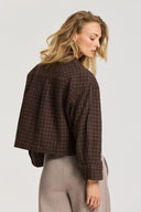 DEBLON - SILLIA SHIRT BROWN BLACK