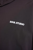 SMITH & SOUL - KAPUZENJACKE MIT LOGO DARK CHOC