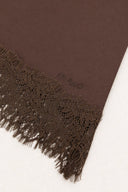 OH APRIL - TAMI SATIN TOP DARK BROWN