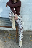 OH APRIL - VERDE SATIN PANTS COW