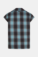 PENN & INK - WESTE (W26C390) BLAU KARIERT