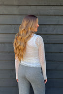 OH APRIL - SPITZEN LONGSLEEVE ZAHARA OFF WHITE