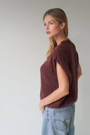 LOU & ODETTE - ÄRMELLOSER CARDIGAN CHOCOLATE