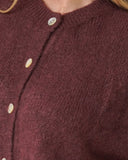 LOU & ODETTE - ÄRMELLOSER CARDIGAN CHOCOLATE