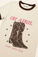 OH APRIL - REGULAR T-SHIRT BOOTS OFF WHITE